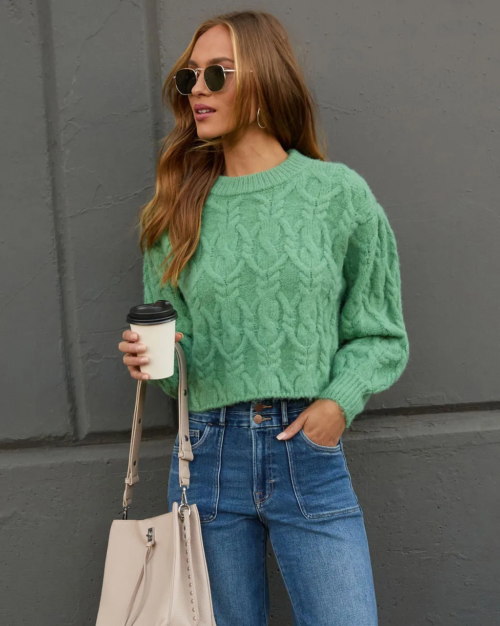 Siarah Cable Knit Sweater sold by Vici product image thumbnail 3
