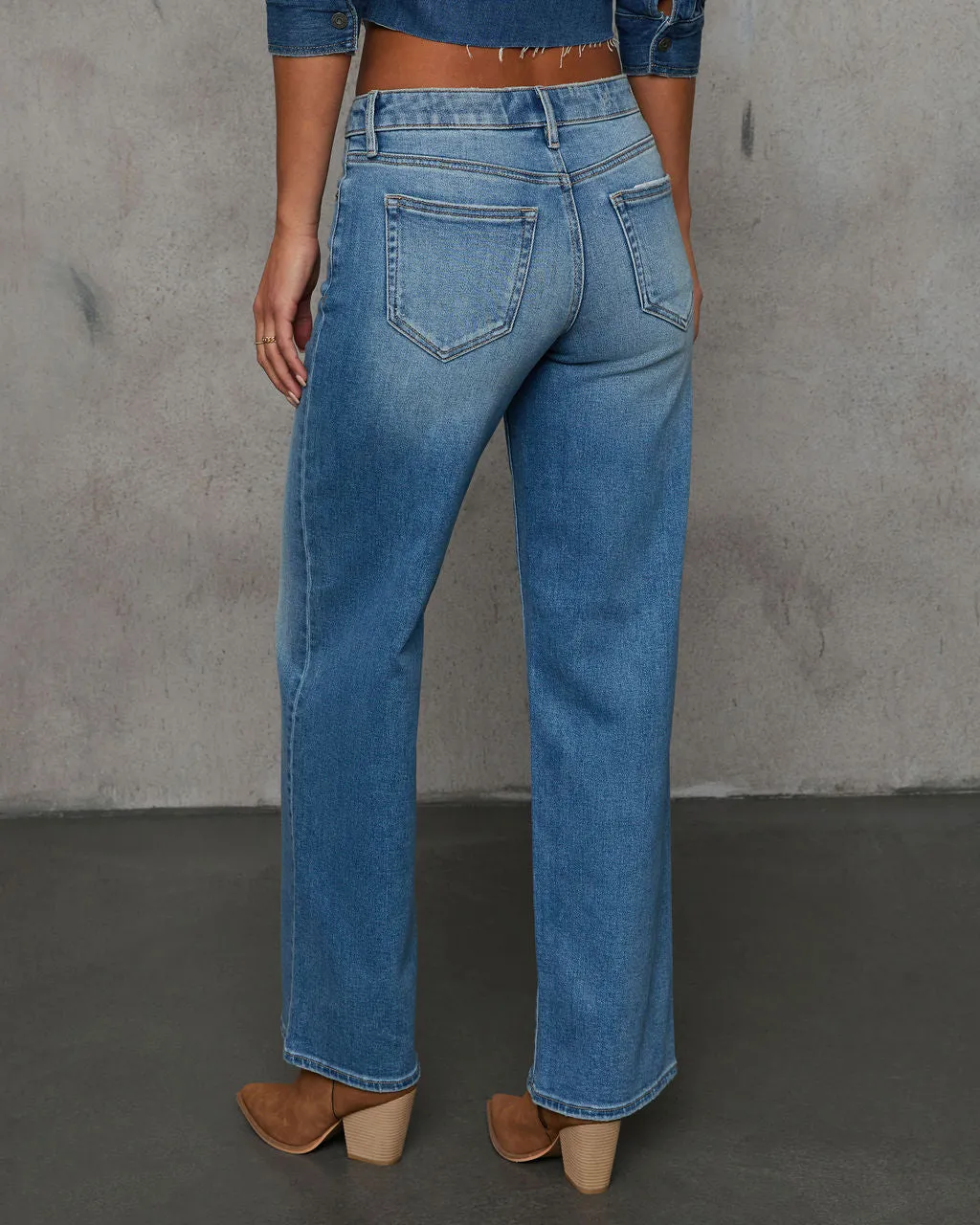 tisla-straight-leg-dad-jeans sold by Vici product image thumbnail 4