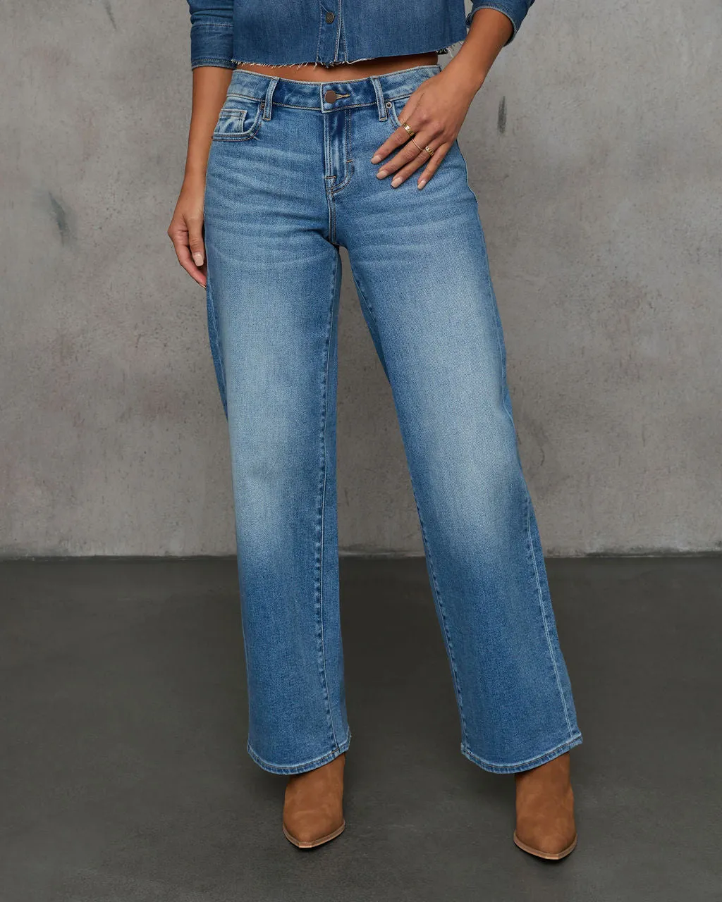 tisla-straight-leg-dad-jeans sold by Vici product image thumbnail 3