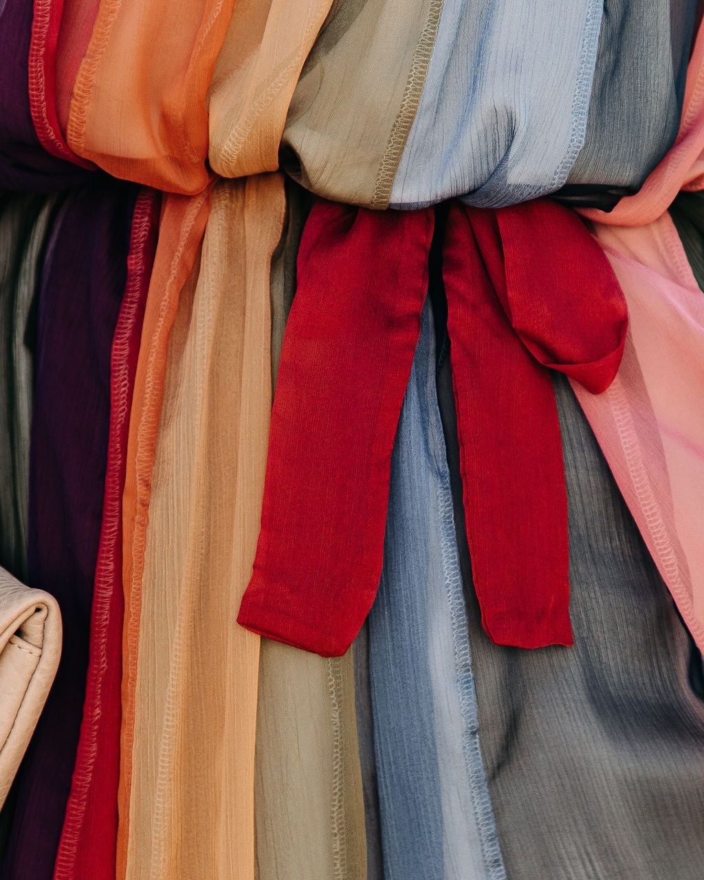 Zyva Striped Chiffon Tie Midi Dress - FINAL SALE sold by Vici product image thumbnail 4