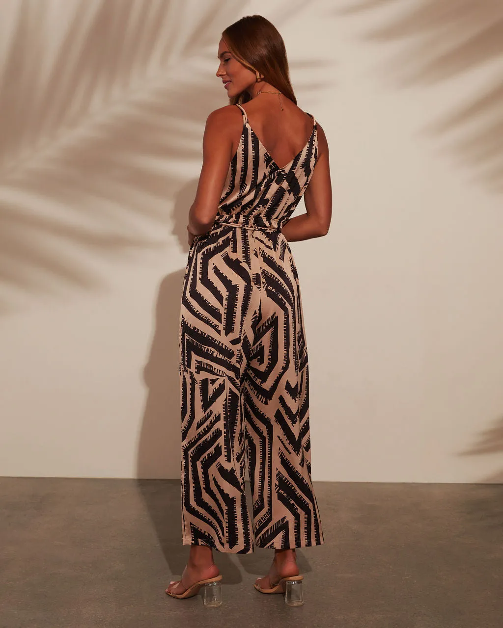 Cayenne Printed Waist Tie Jumpsuit sold by Vici product image thumbnail 4