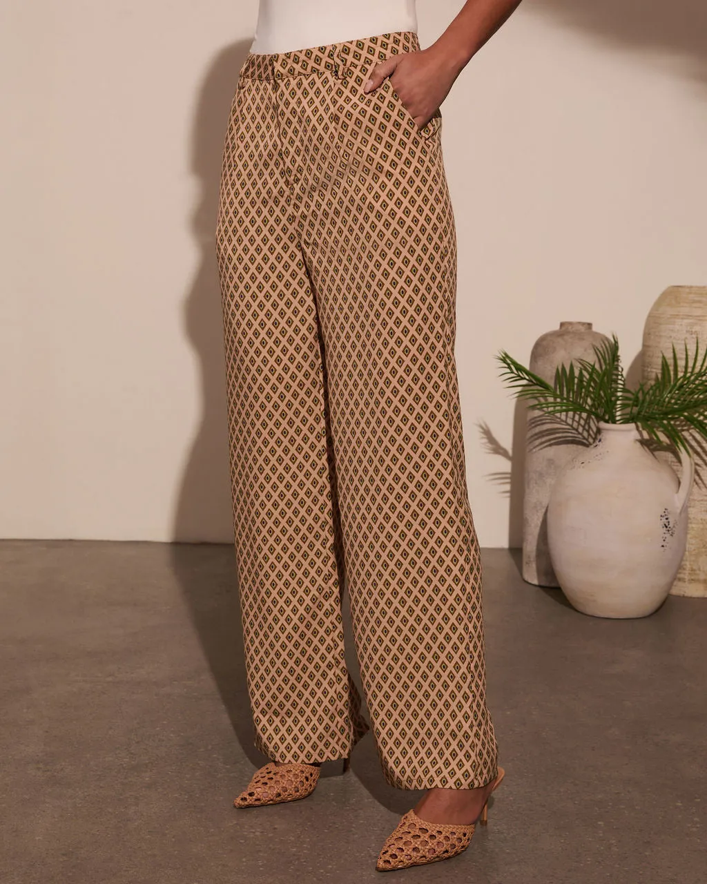 Sylvie Printed Wide Leg Trouser sold by Vici product image thumbnail 3