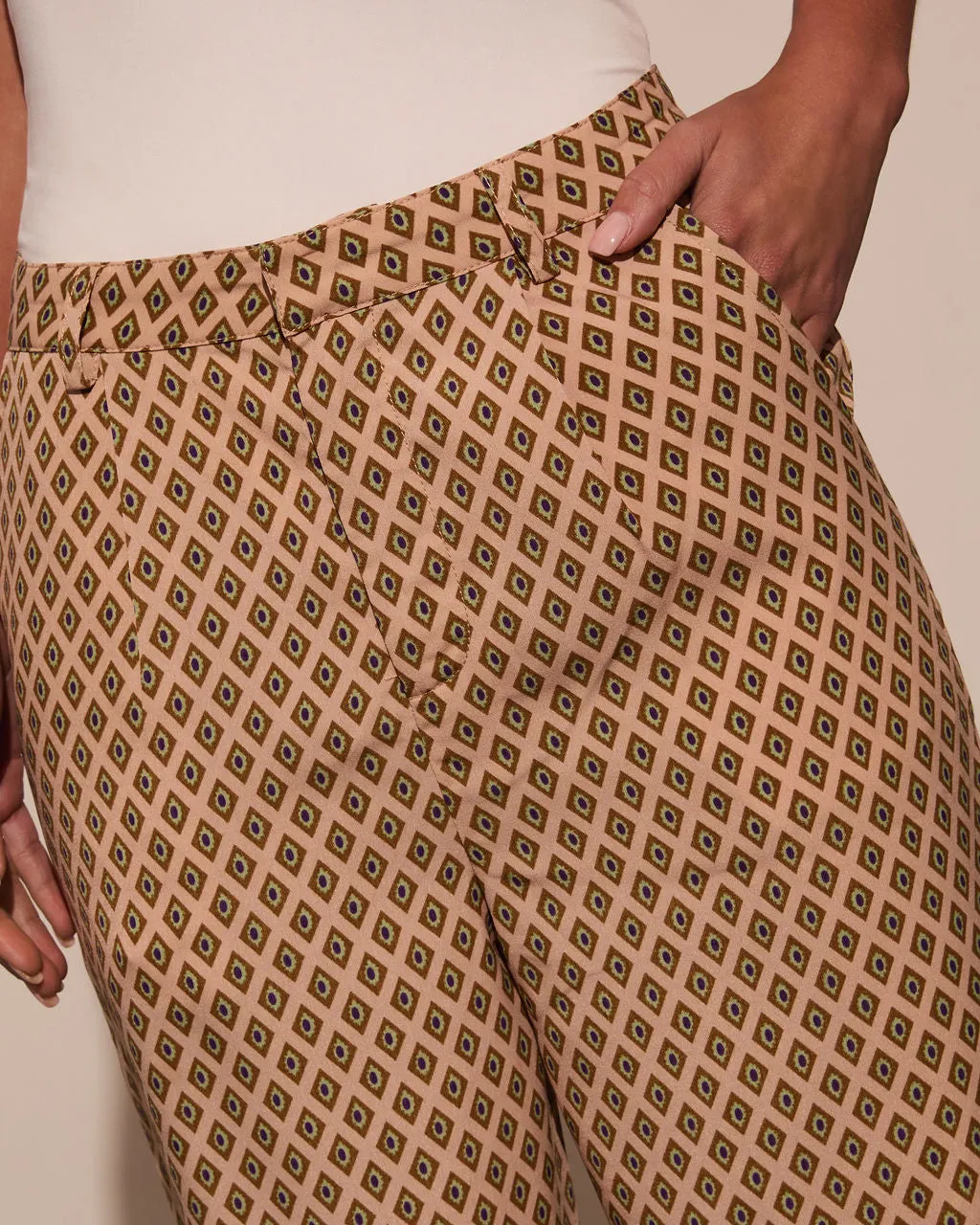 Sylvie Printed Wide Leg Trouser sold by Vici product image thumbnail 5