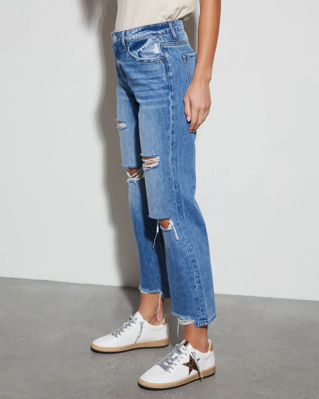 Odessa Distressed Straight Leg Jeans sold by Vici product image thumbnail 3