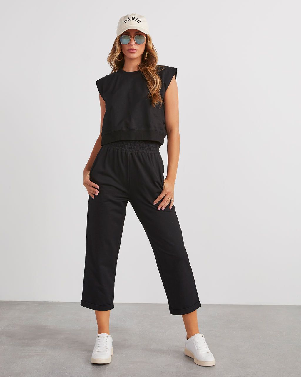 Elevated Chill Cotton Pocketed Pants - Black sold by Vici product image thumbnail 5