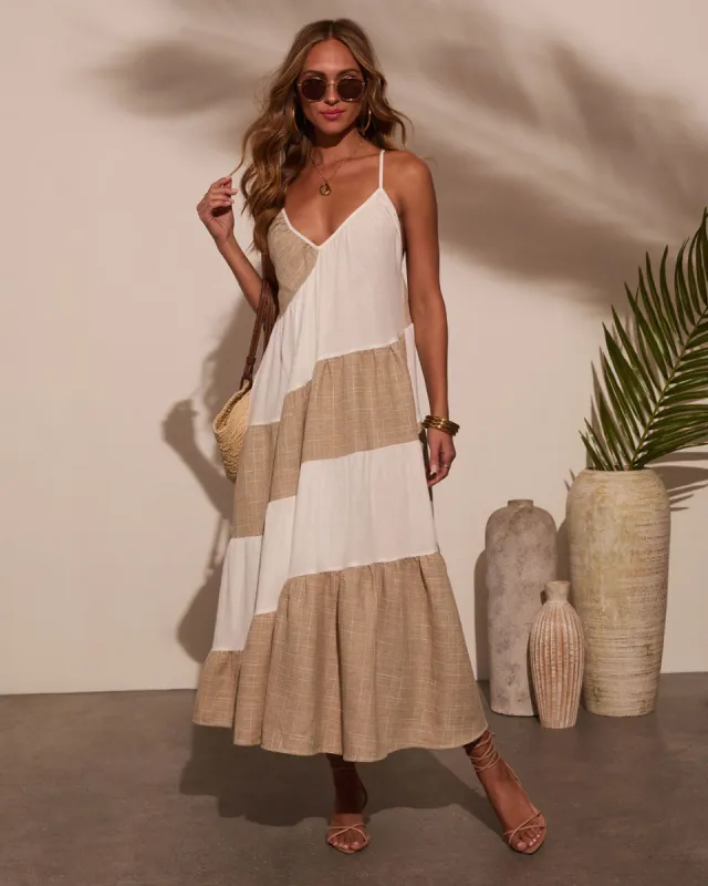 Oceanfront Striped Maxi Dress sold by Vici