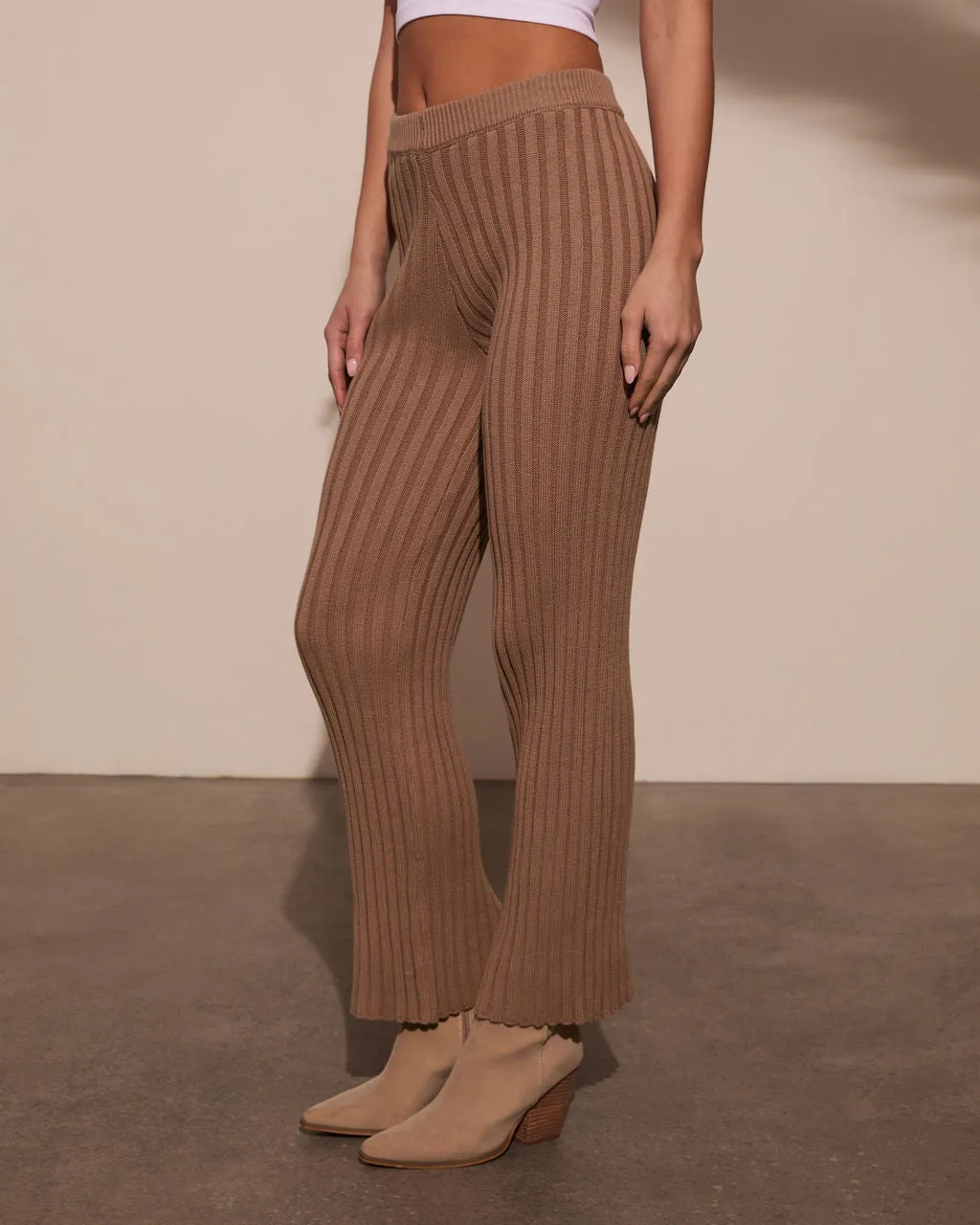 Always Home Ribbed Flare Pants sold by Vici product image thumbnail 3