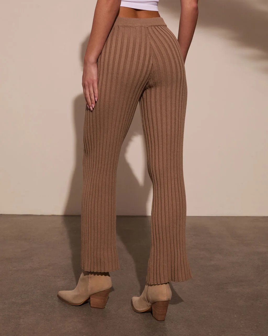 Always Home Ribbed Flare Pants sold by Vici product image thumbnail 4