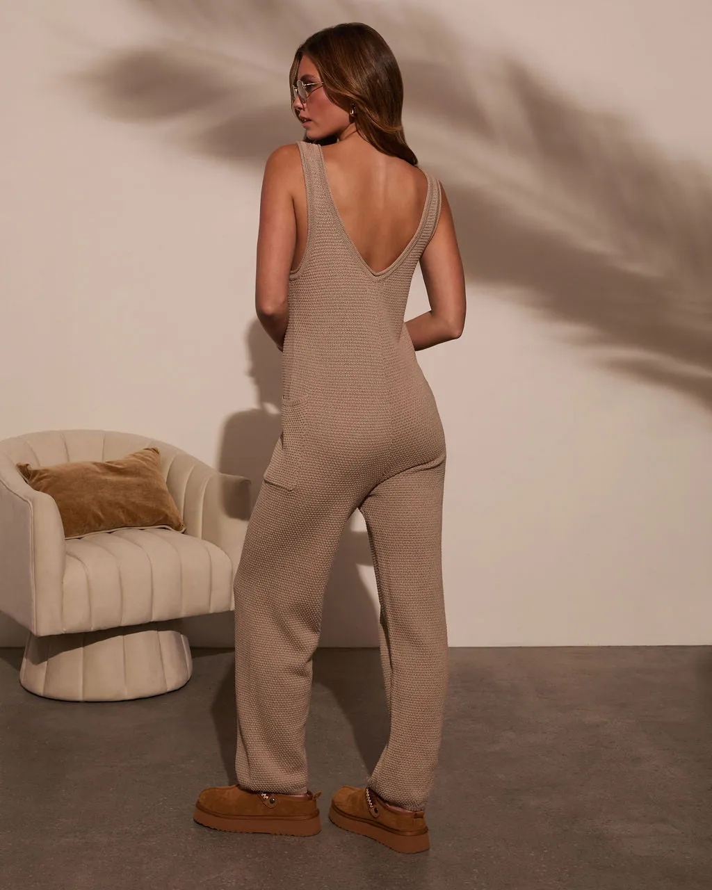 Cozy In Knit Jumpsuit sold by Vici product image thumbnail 4