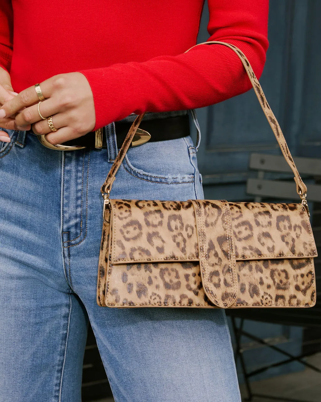 Geneva Leopard Shoulder Bag sold by Vici