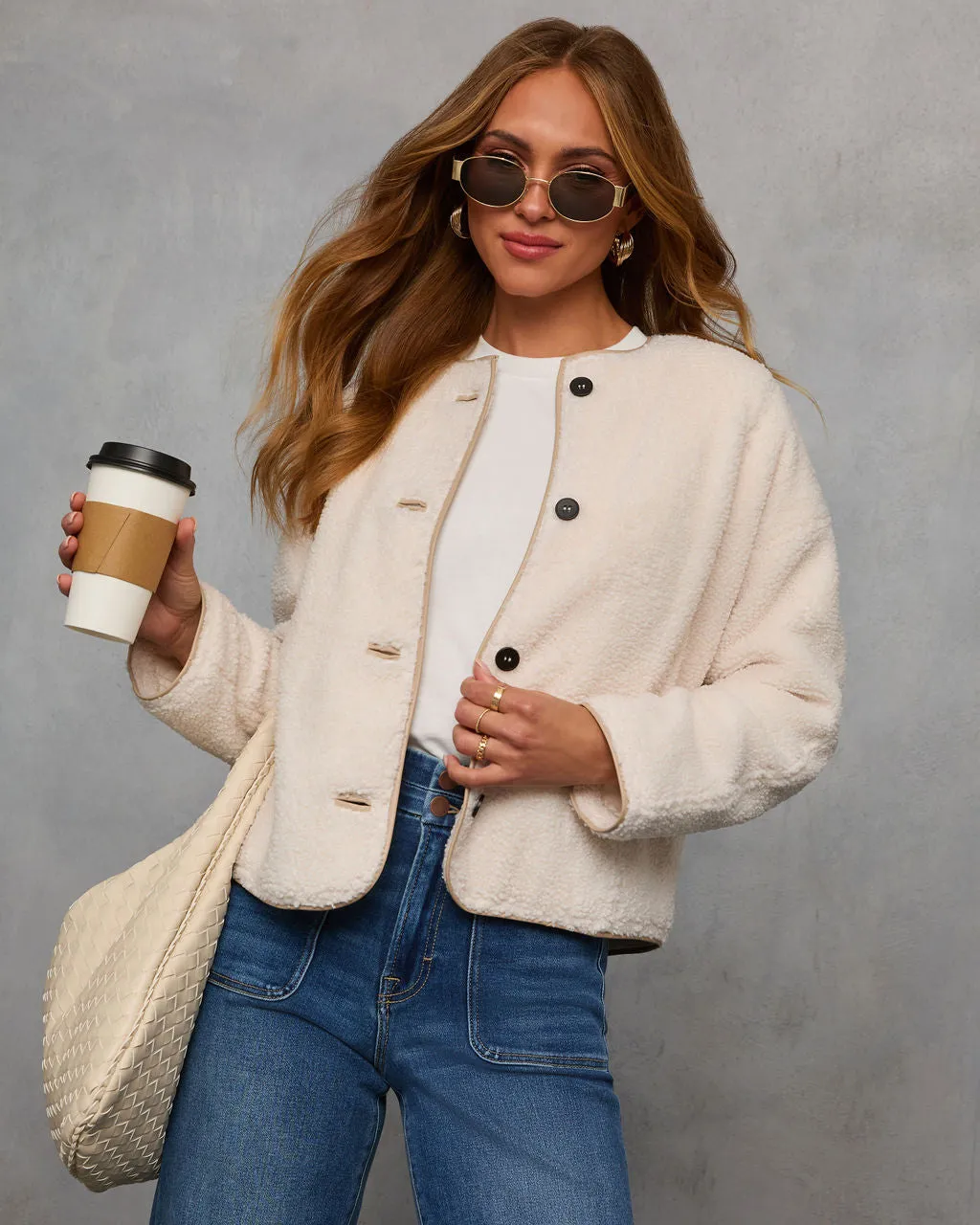 Parisian Delight Teddy Fleece Jacket sold by Vici