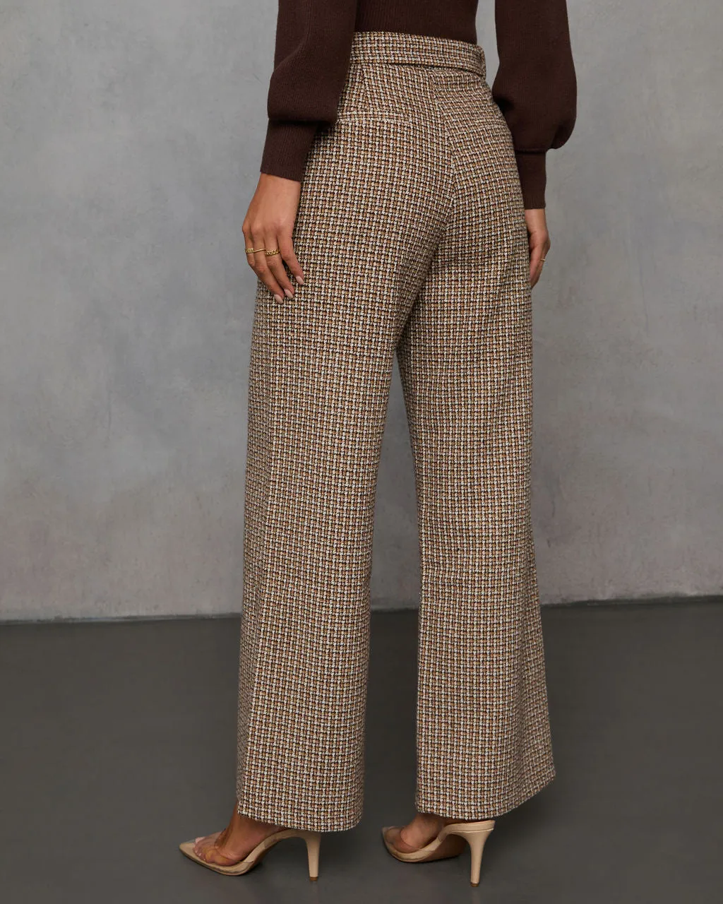 Midnight Jewel Wide Leg Tweed Pants sold by Vici product image thumbnail 4