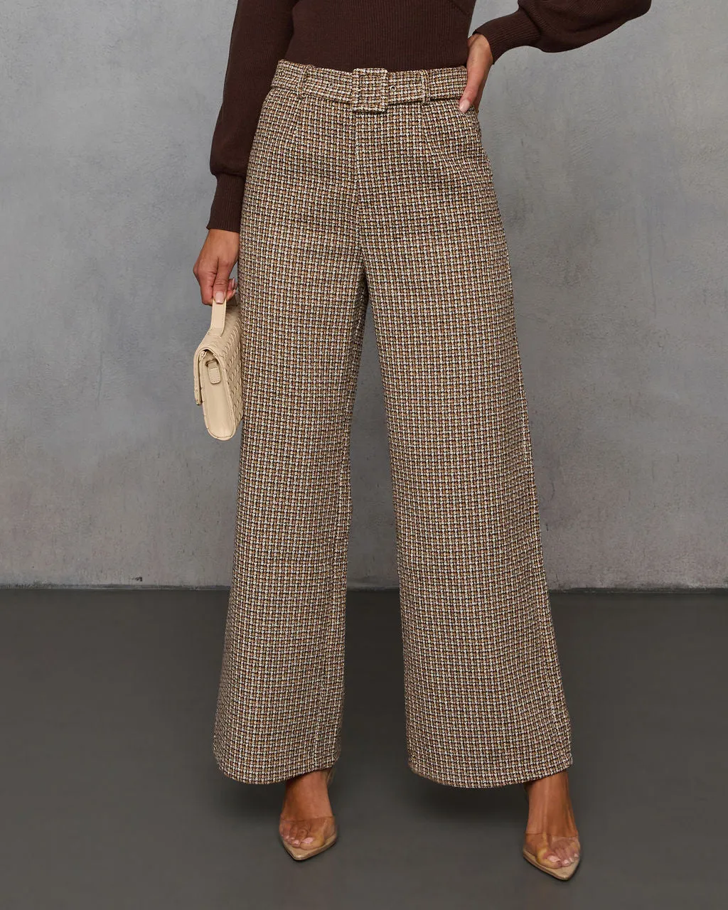 Midnight Jewel Wide Leg Tweed Pants sold by Vici product image thumbnail 2