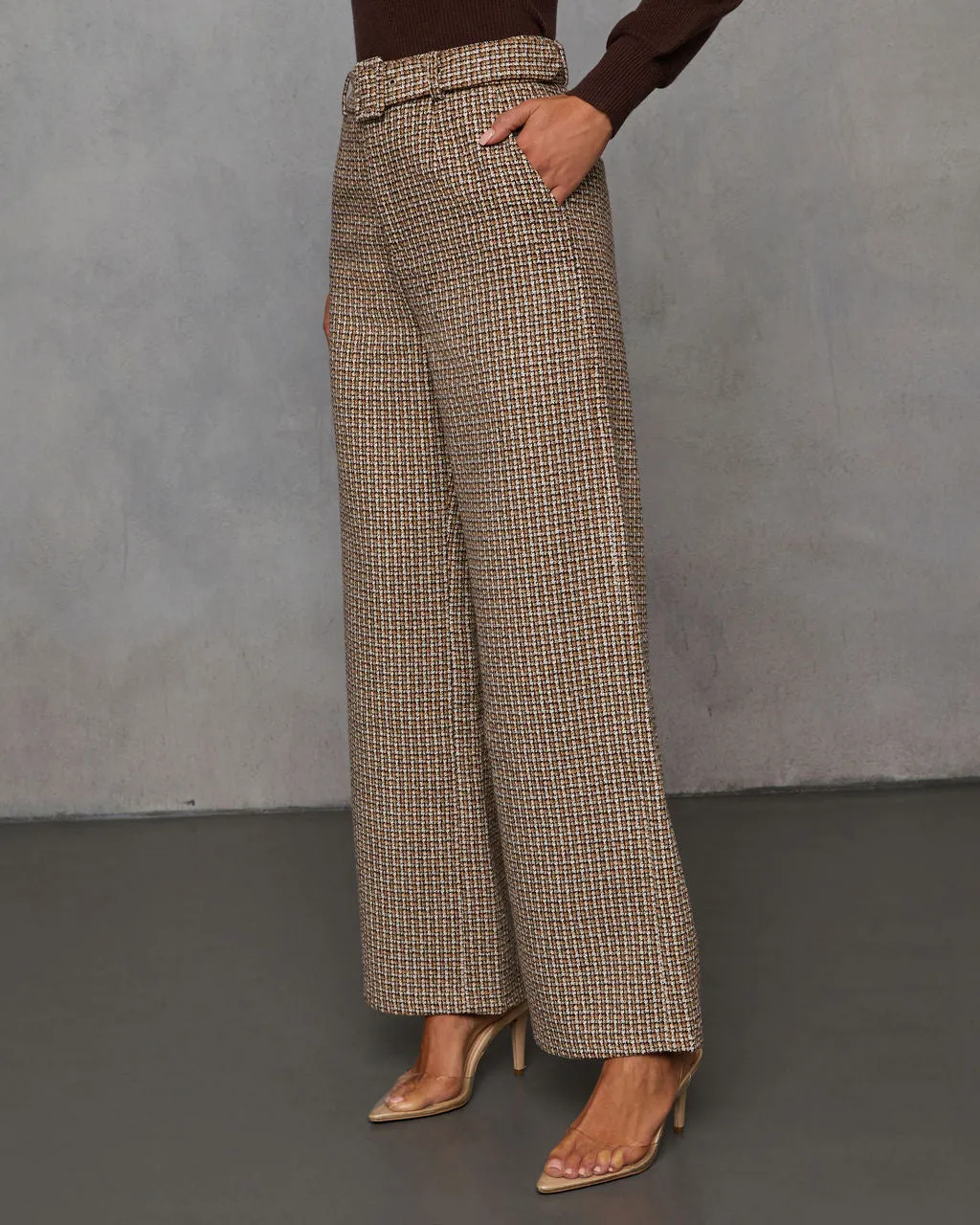 Midnight Jewel Wide Leg Tweed Pants sold by Vici product image thumbnail 3