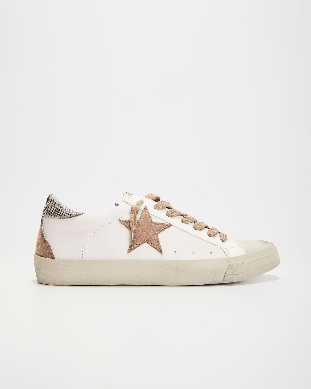 Stardust Sneakers - White/Brown - SALE sold by Vici