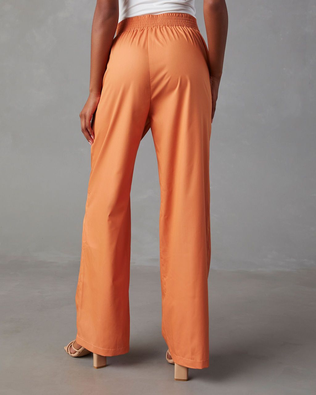 Summer Suiting Wide Leg Pants - Orange - FINAL SALE sold by Vici product image thumbnail 2