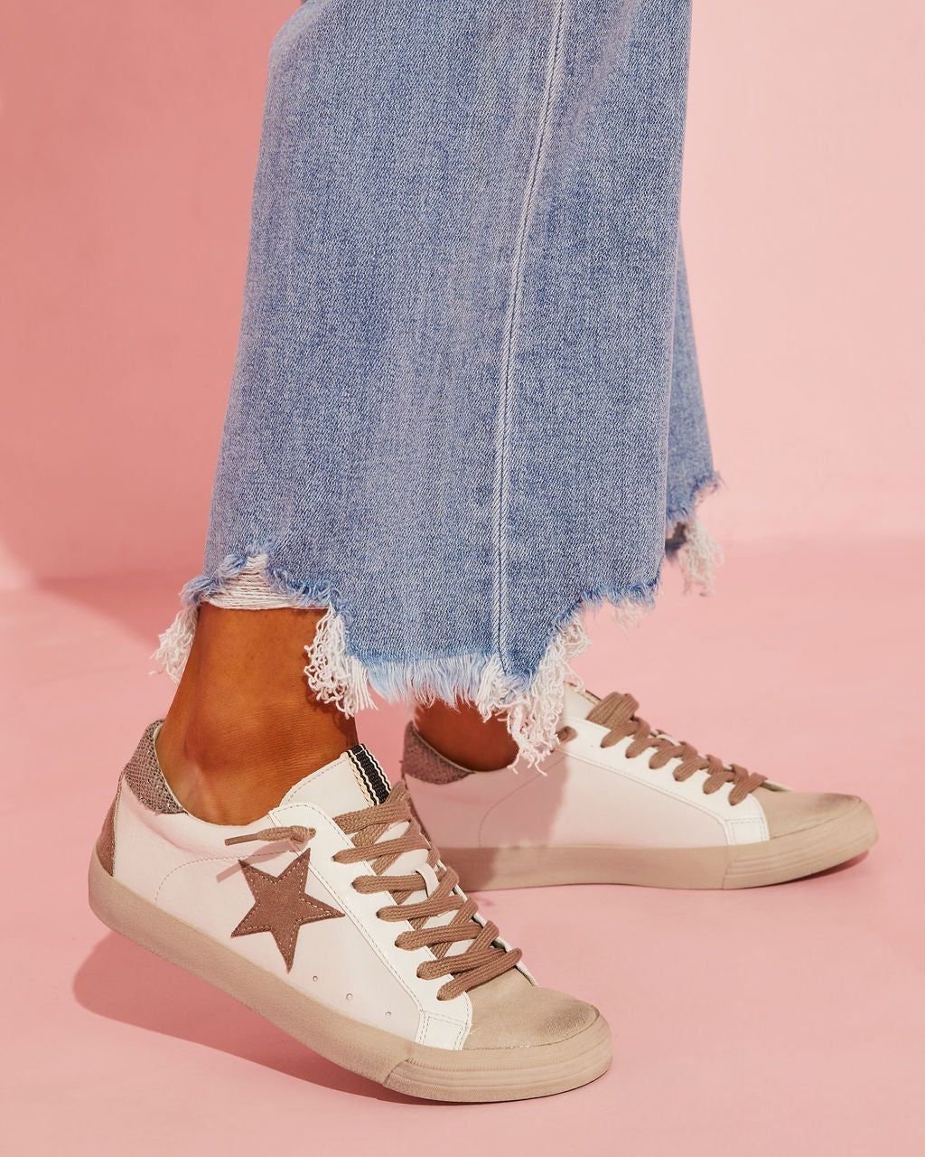Stardust Sneakers - White/Brown - SALE sold by Vici product image thumbnail 7