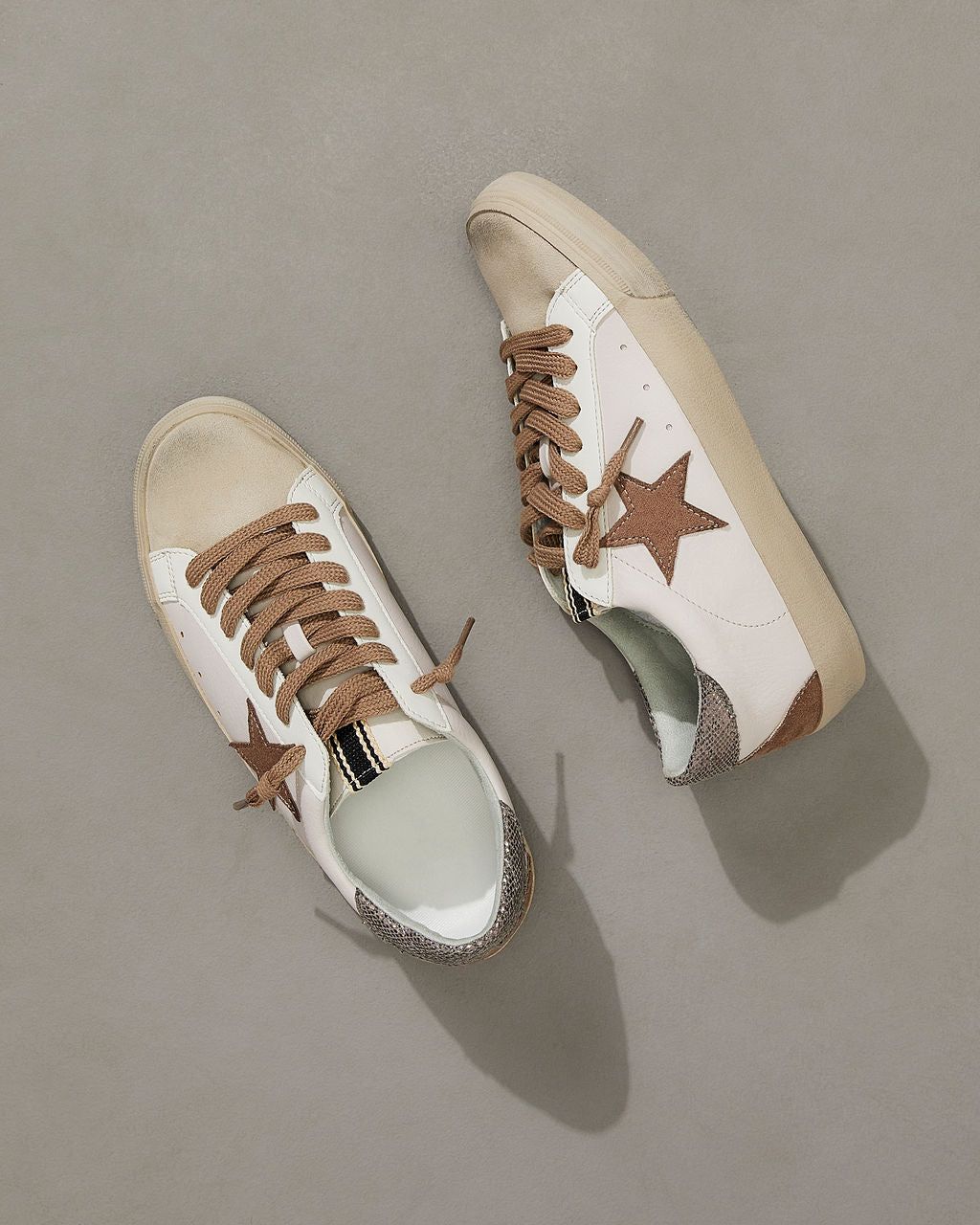 Stardust Sneakers - White/Brown - SALE sold by Vici product image thumbnail 4