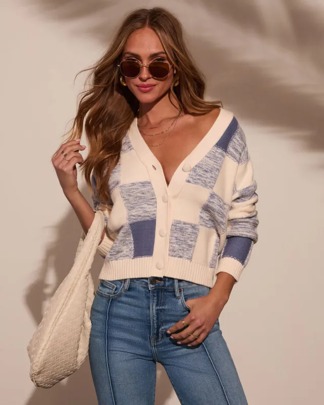 Cassidi Checkered Cardigan sold by Vici