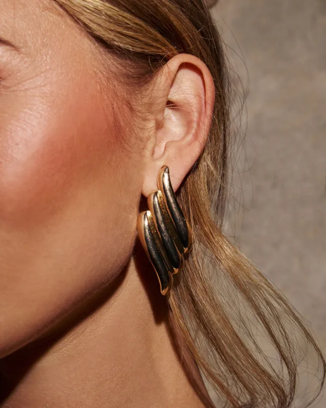 Sweet Serene Textured Stud Earrings sold by Vici