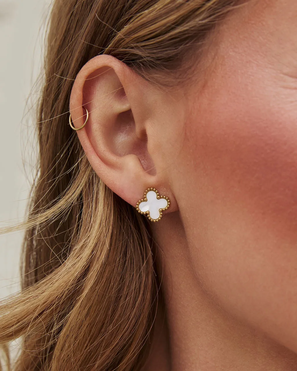 Lucky Day Clover Stud Earrings sold by Vici