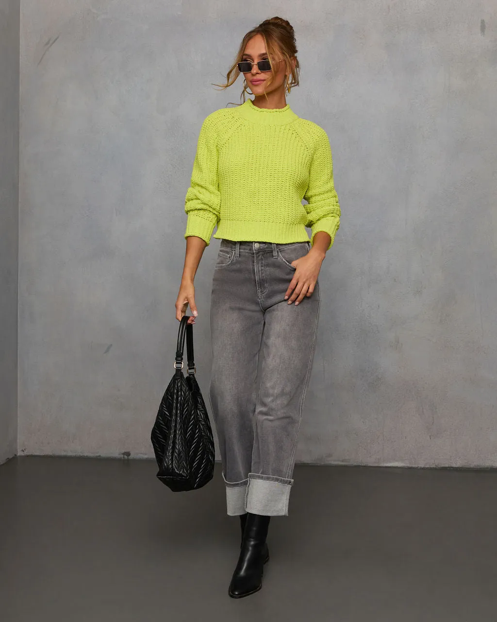 Pure Joy Mockneck Knit Sweater sold by Vici product image thumbnail 5
