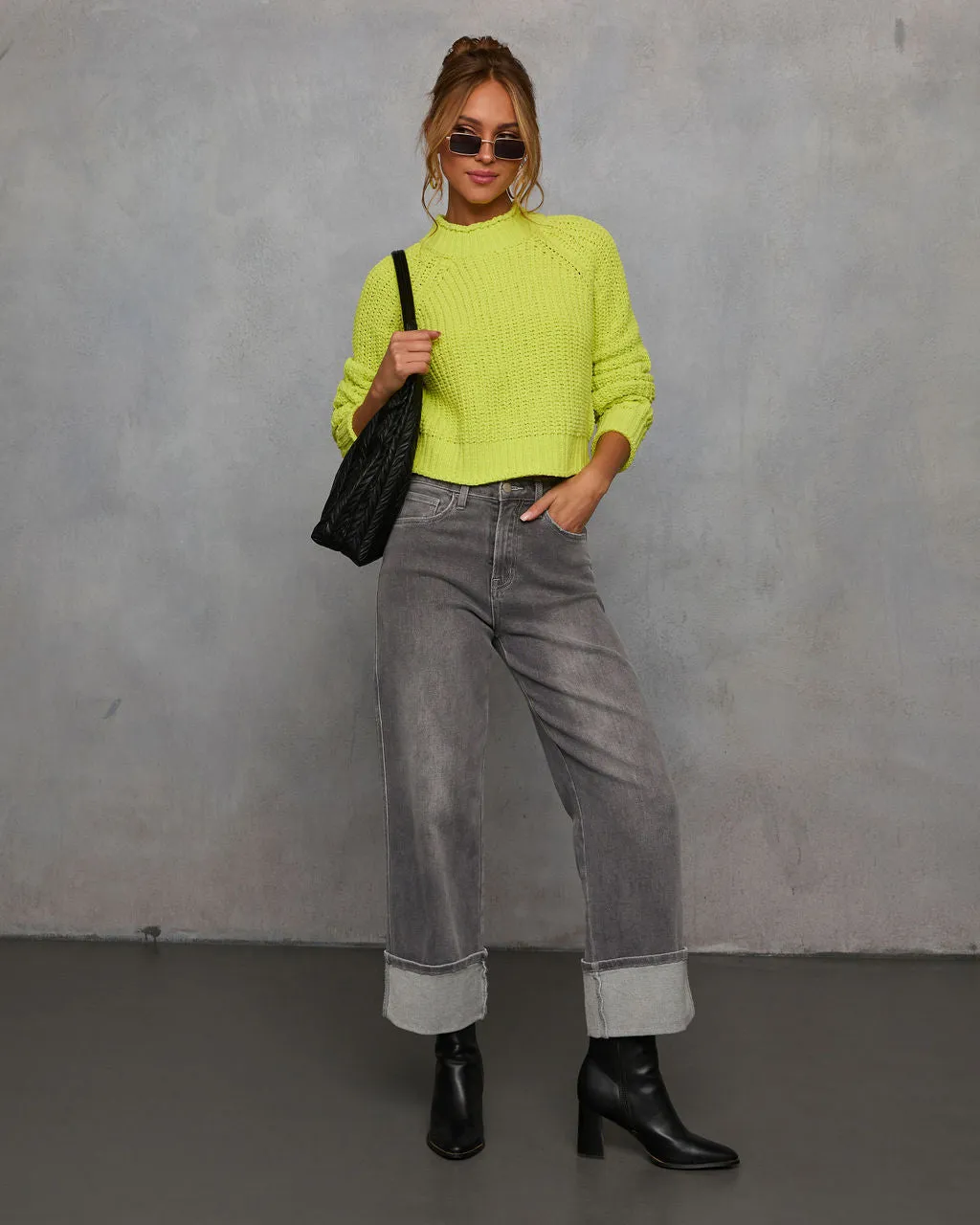 Pure Joy Mockneck Knit Sweater sold by Vici product image thumbnail 2