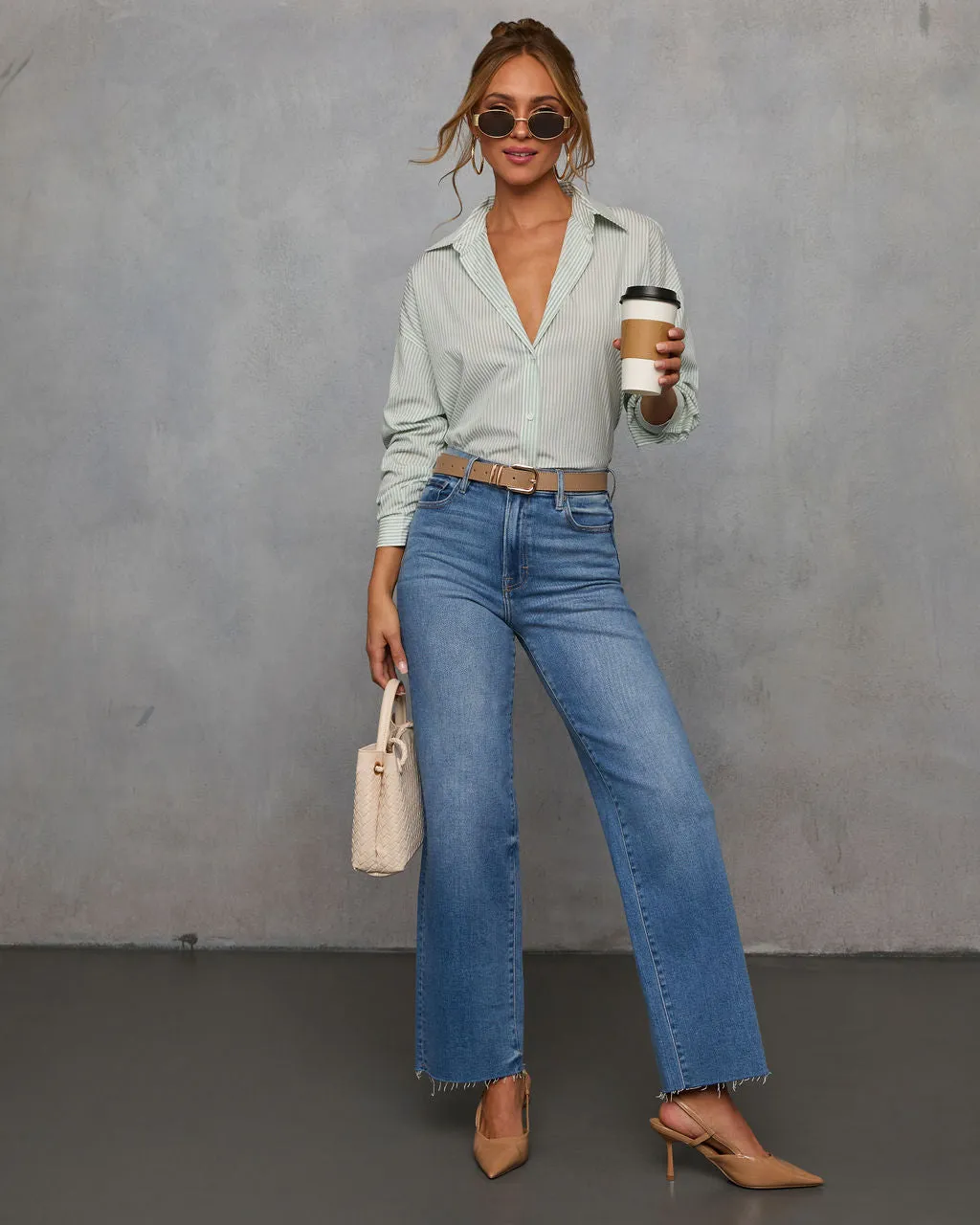 Felina Striped Button Down Top sold by Vici product image thumbnail 5