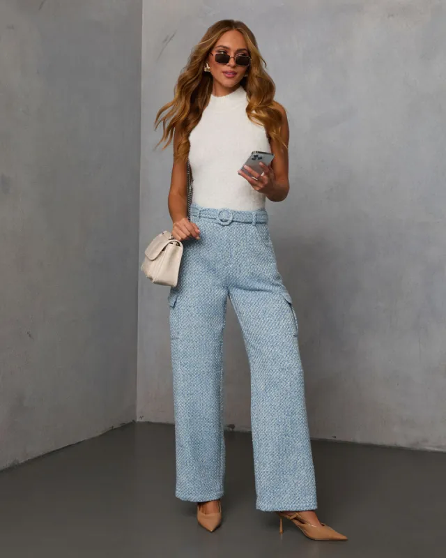 Joyride Tweed Cargo Pants sold by Vici