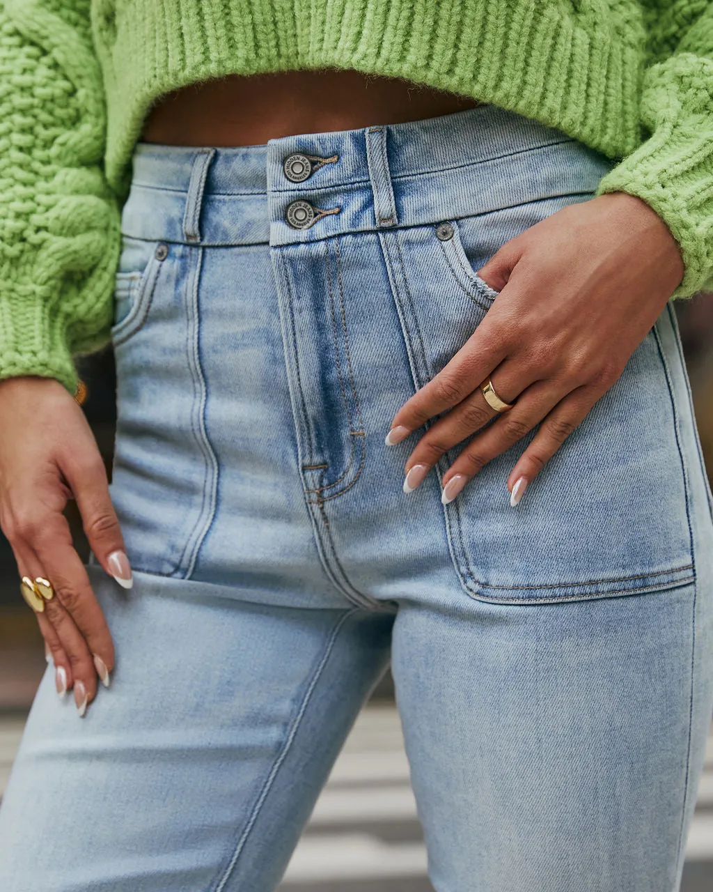 Amelise Super Stretch Flare Jeans sold by Vici product image thumbnail 5