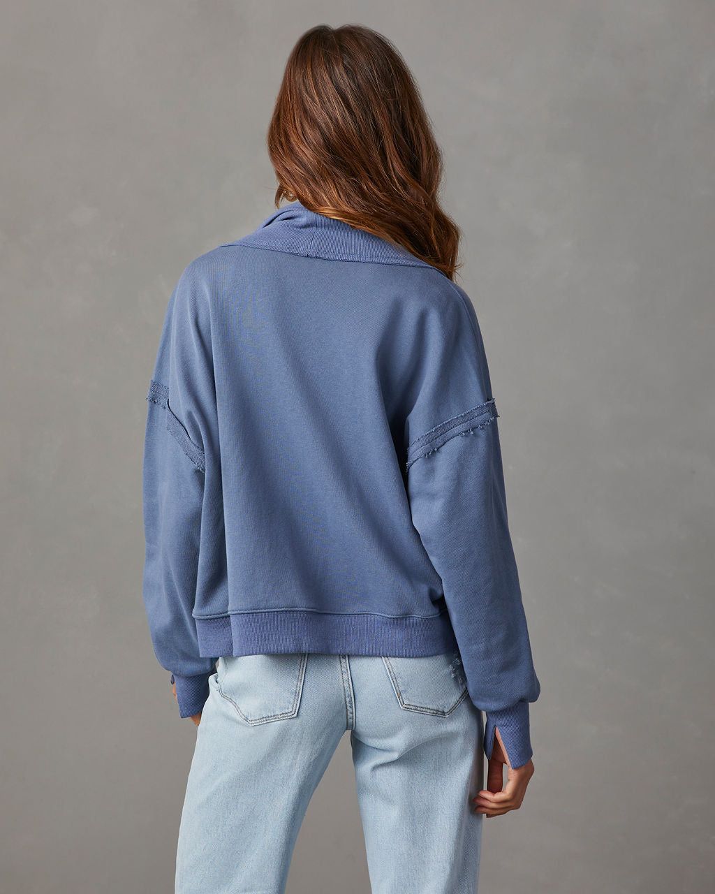 Keepin' Me Cozy Relaxed Cardigan - Blue sold by Vici product image thumbnail 4