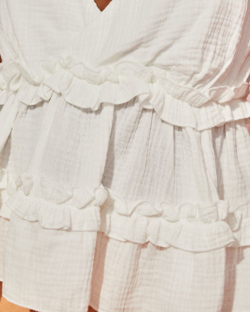 Gareth Cotton Ruffle Tiered Babydoll Top sold by Vici product image thumbnail 3