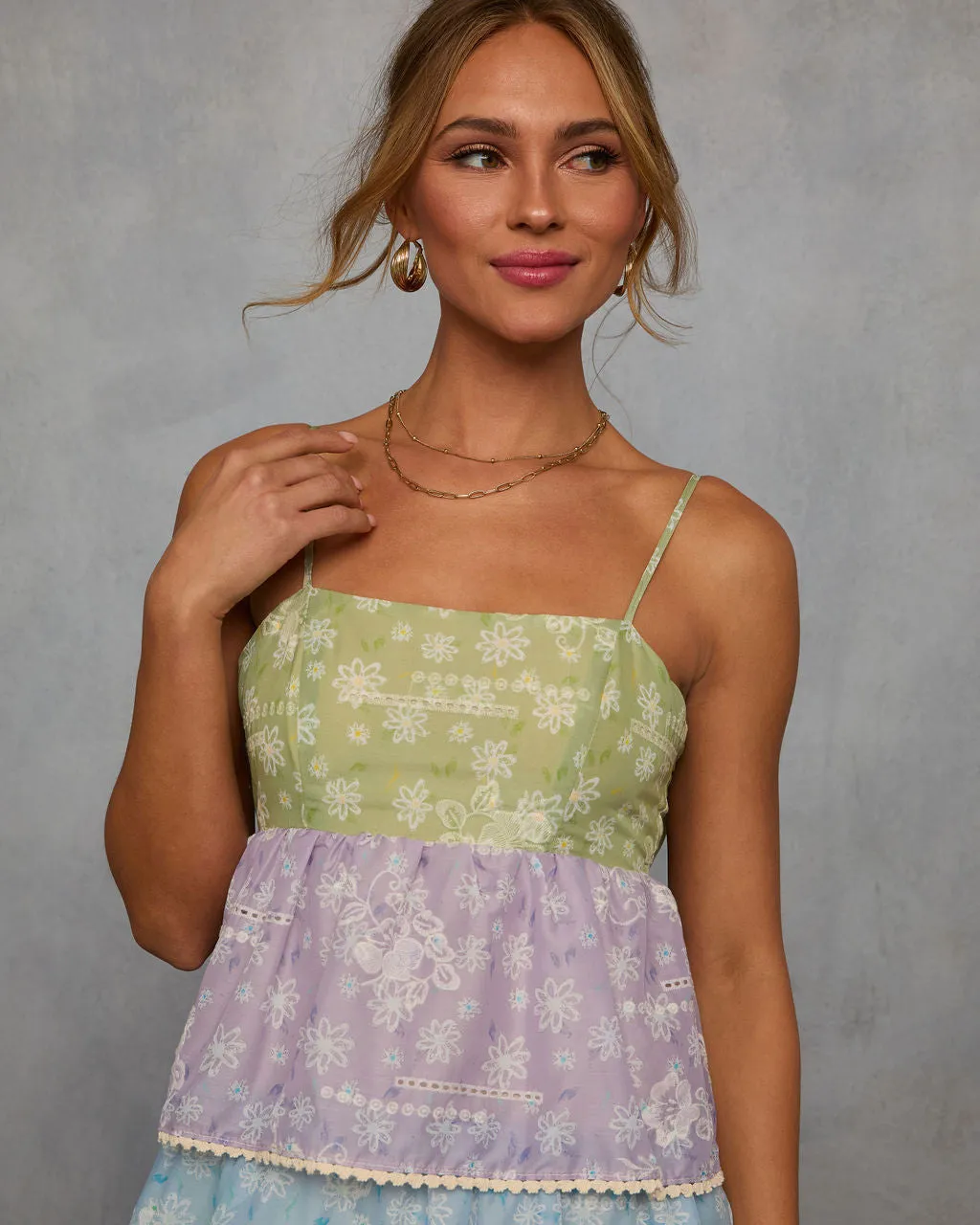 Willow Waltz Tiered Maxi Dress sold by Vici product image thumbnail 2
