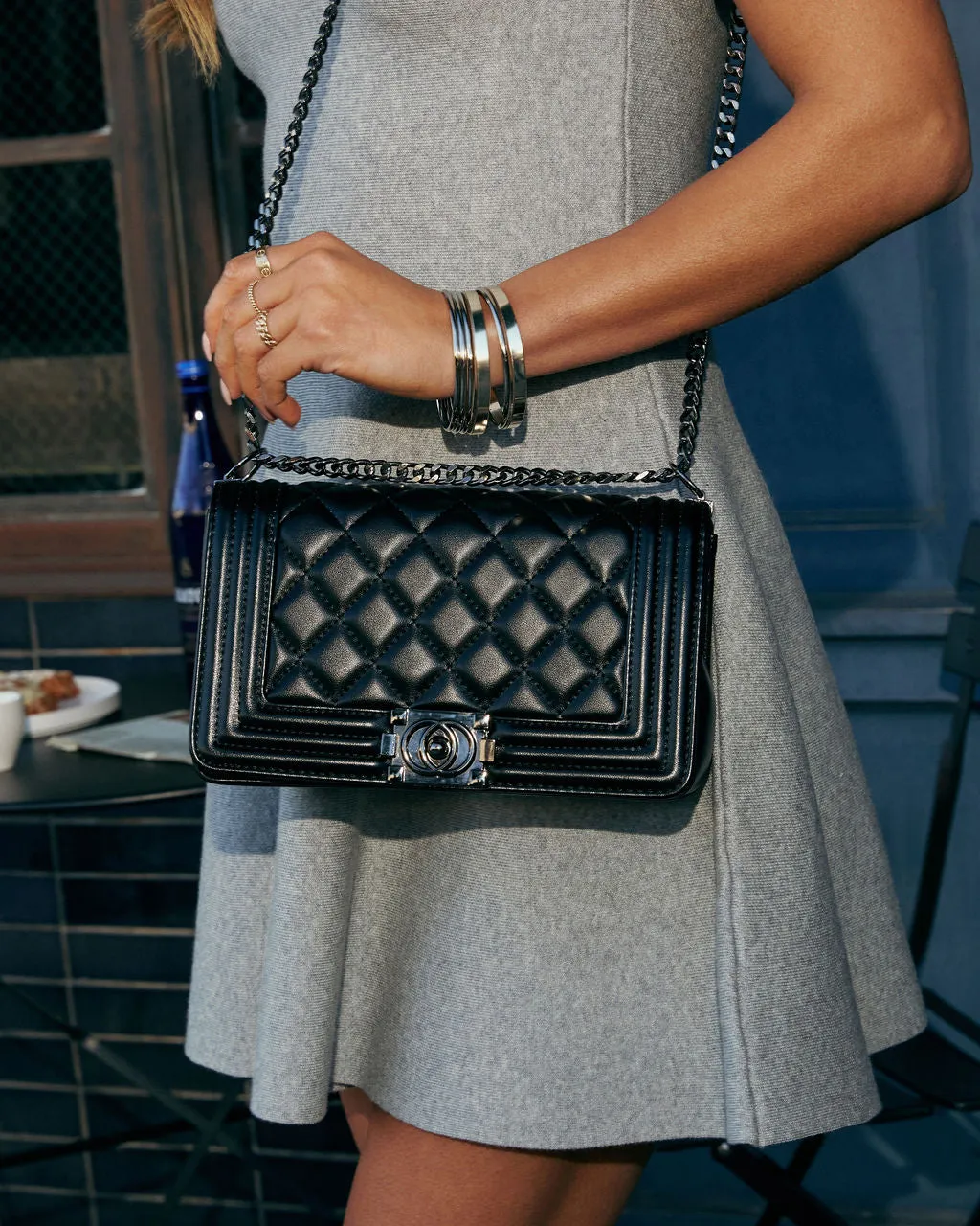 Chic Revival Quilted Leather Shoulder Bag sold by Vici product image thumbnail 4