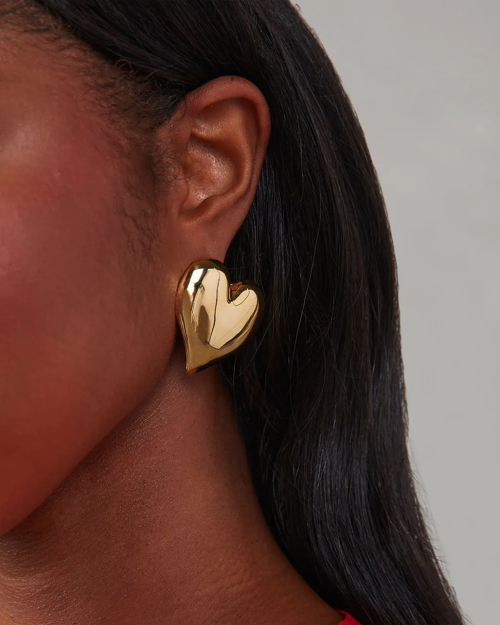 Soulmate Large Bubble Heart Earrings sold by Vici product image thumbnail 3