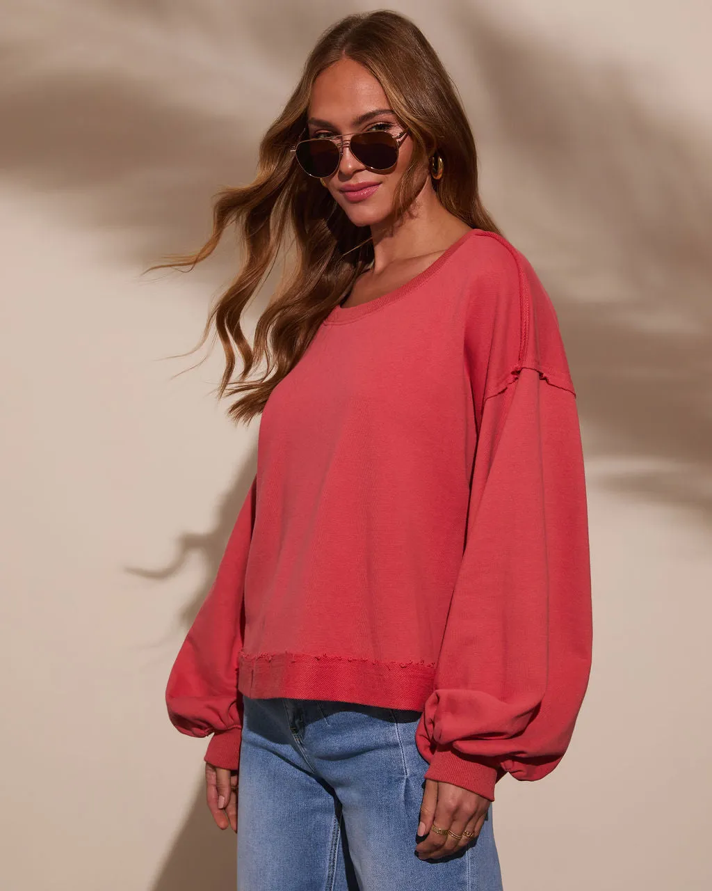 Sweater Weather Relaxed Oversized Sweatshirt sold by Vici product image thumbnail 3