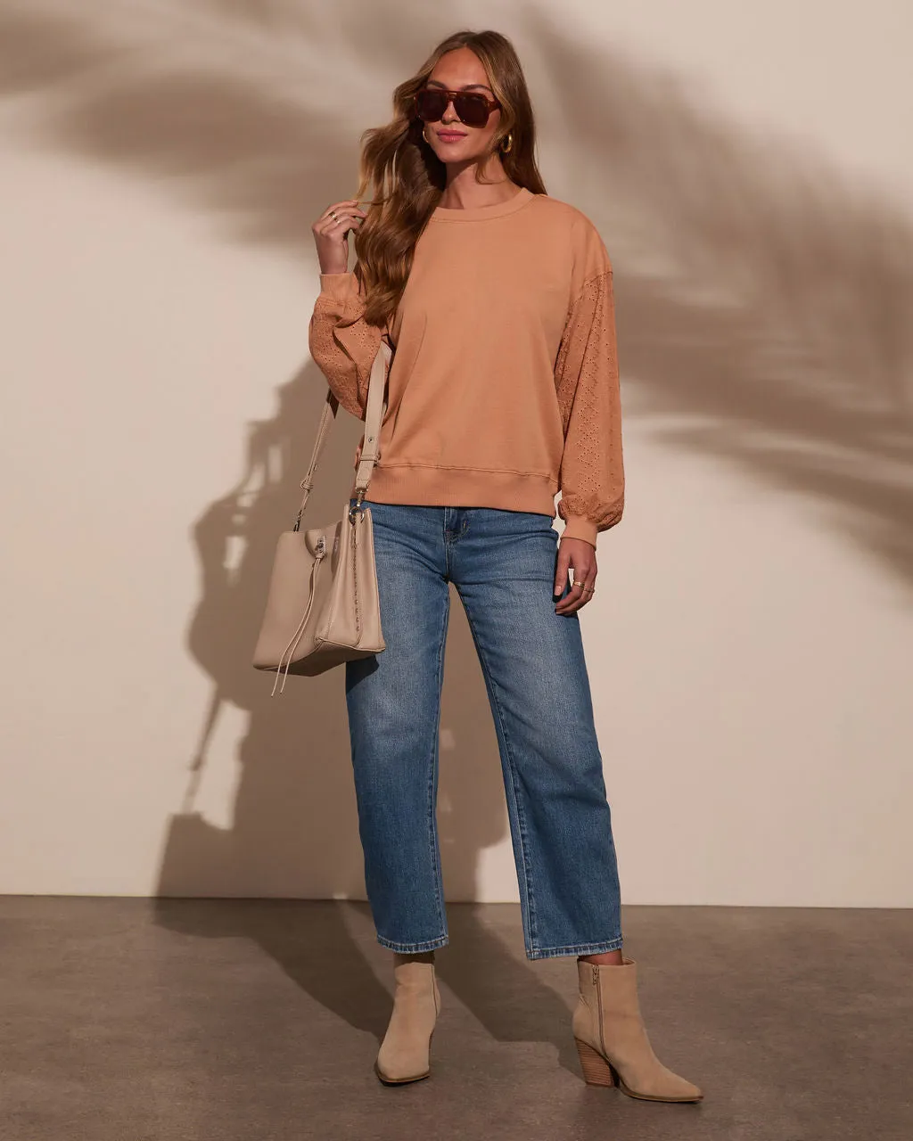 Soft Seasons Relaxed Oversized Sweatshirt sold by Vici product image thumbnail 2