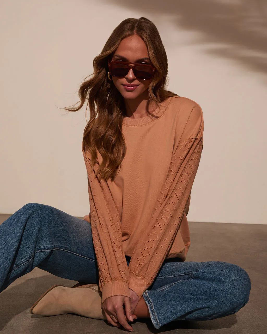 Soft Seasons Relaxed Oversized Sweatshirt sold by Vici product image thumbnail 5
