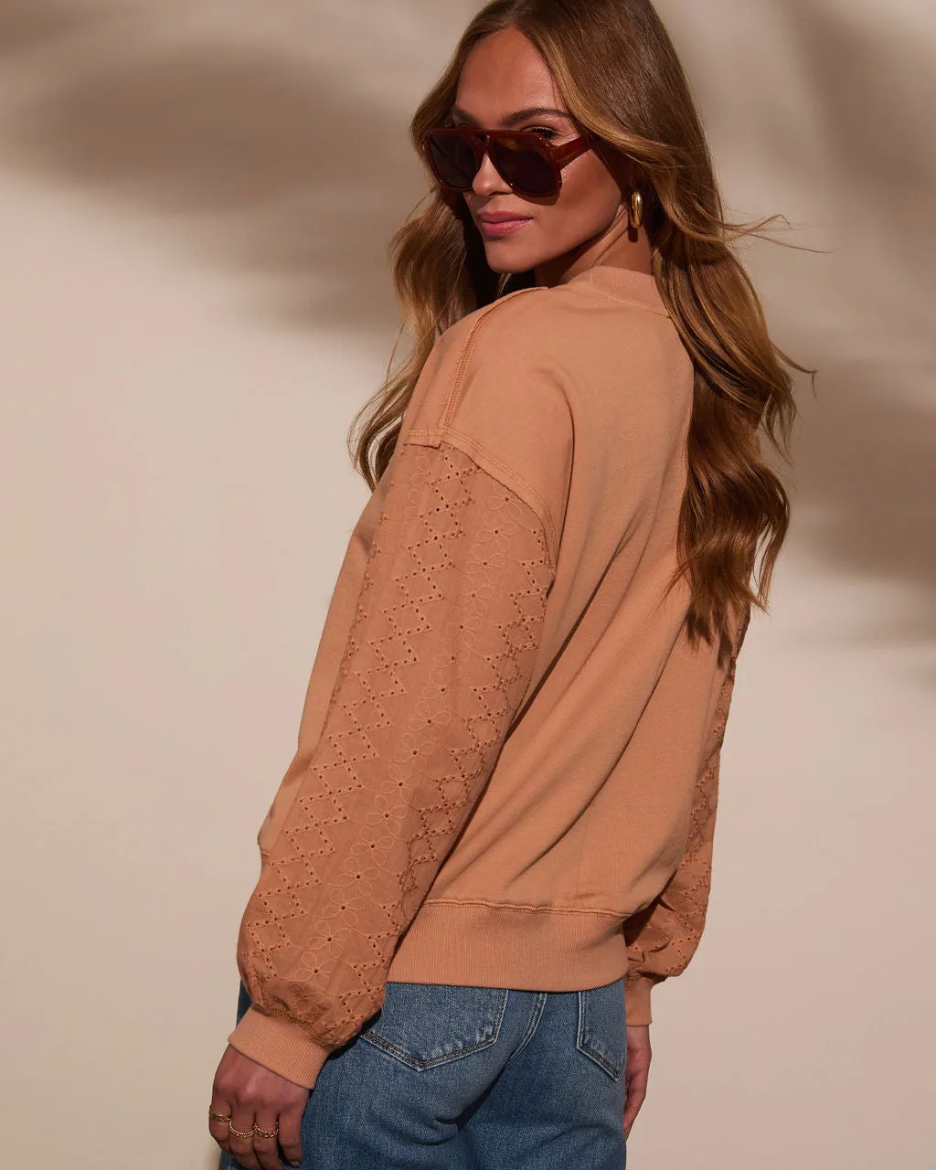 Soft Seasons Relaxed Oversized Sweatshirt sold by Vici product image thumbnail 4