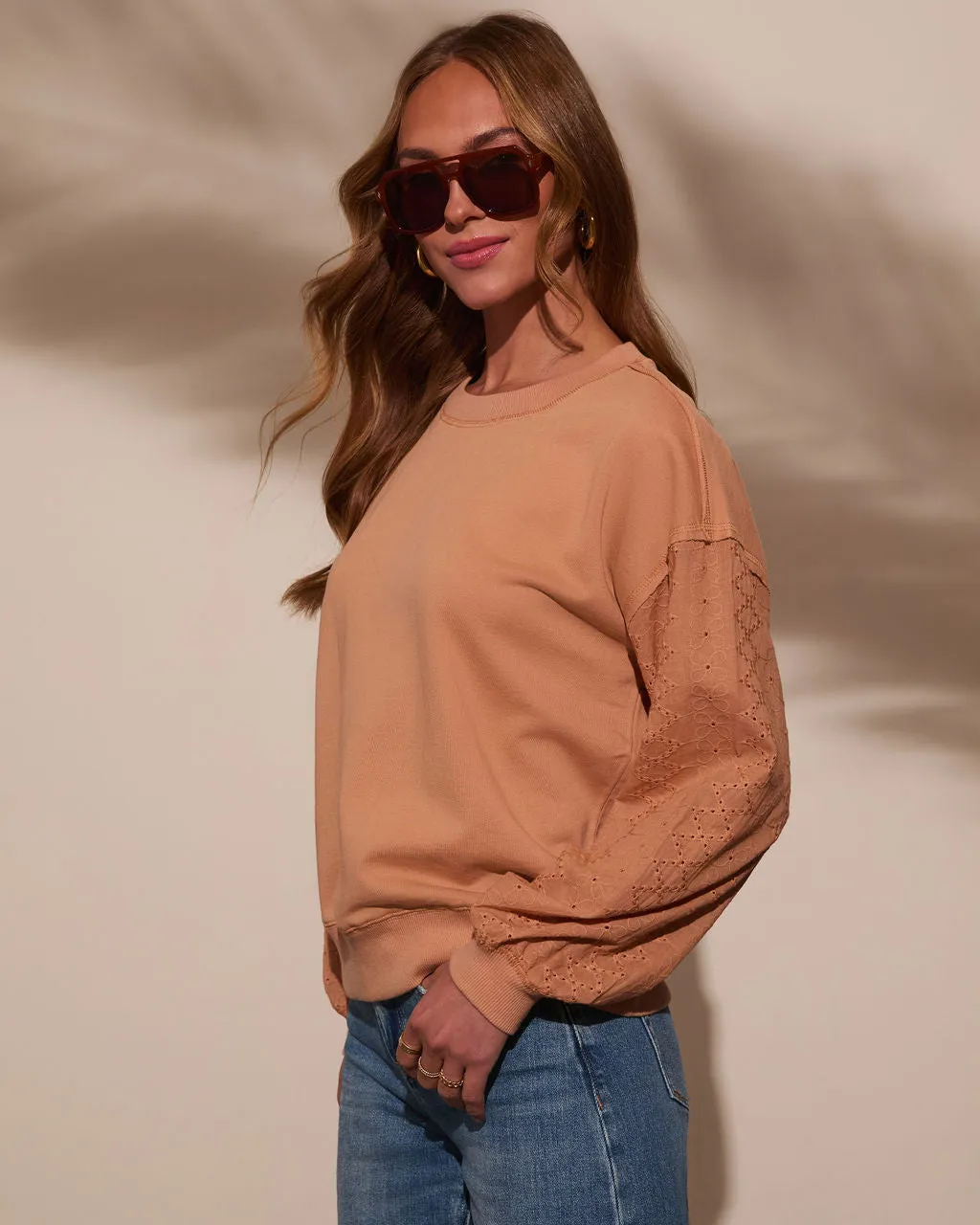 Soft Seasons Relaxed Oversized Sweatshirt sold by Vici product image thumbnail 3