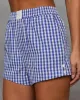 Rori Seersucker Checkered Shorts sold by Vici