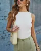 Subtle Simplicity Ribbed Knit Tank sold by Vici