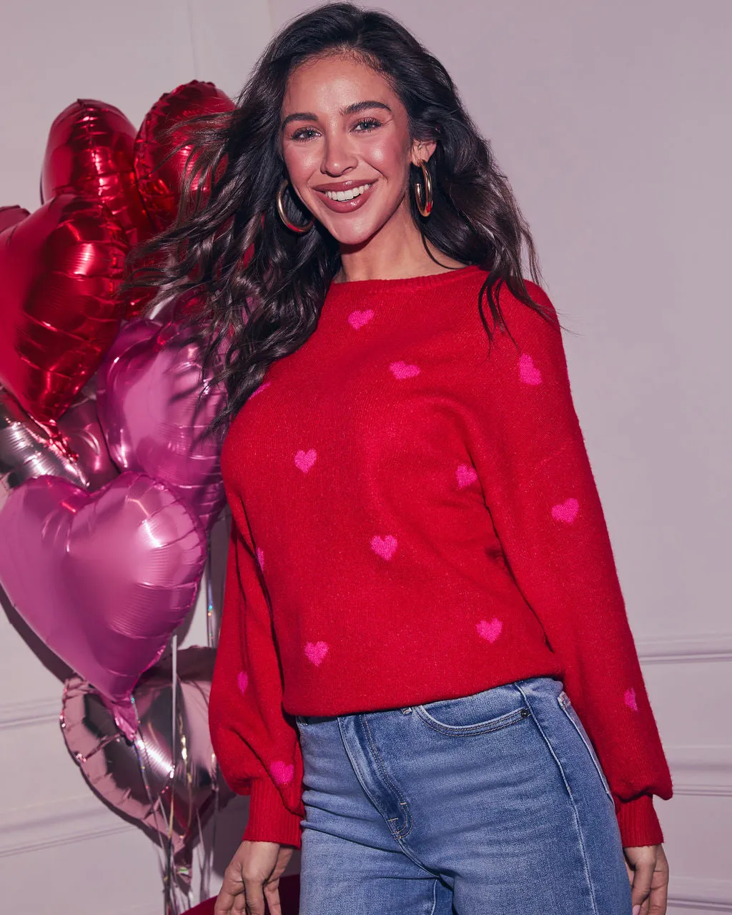 Normah Embroidered Heart Sweater sold by Vici product image thumbnail 3