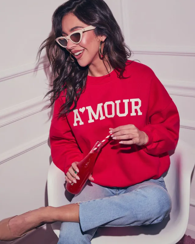 Sweet Amour Graphic Sweatshirt sold by Vici