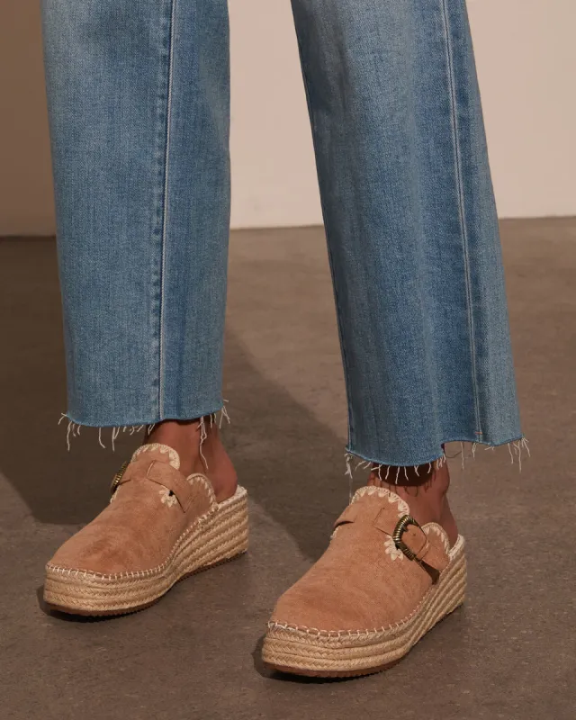 Esme Suede Platform Mule sold by Vici