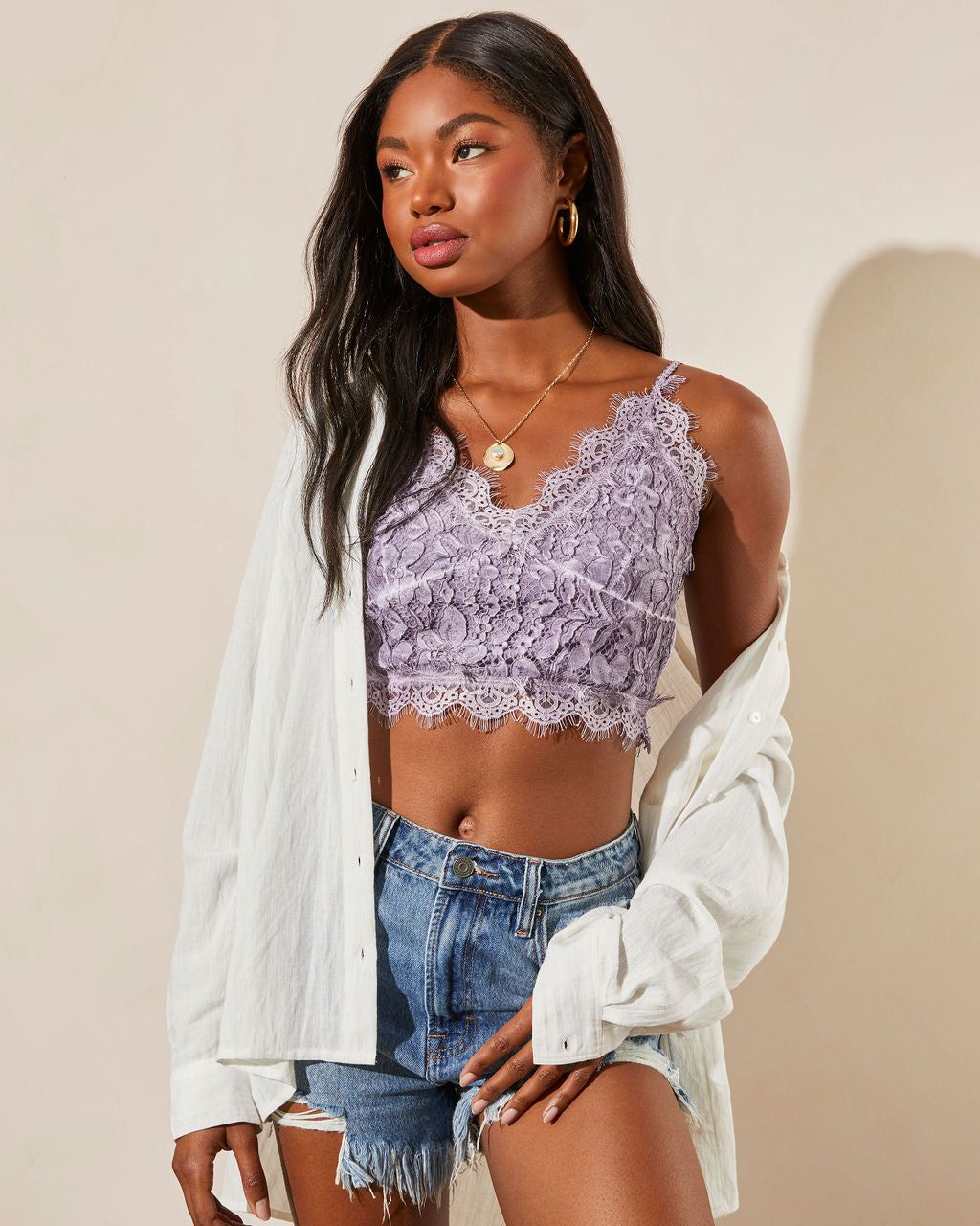 Viviane Lace Brami - Violet - FINAL SALE sold by Vici product image thumbnail 5