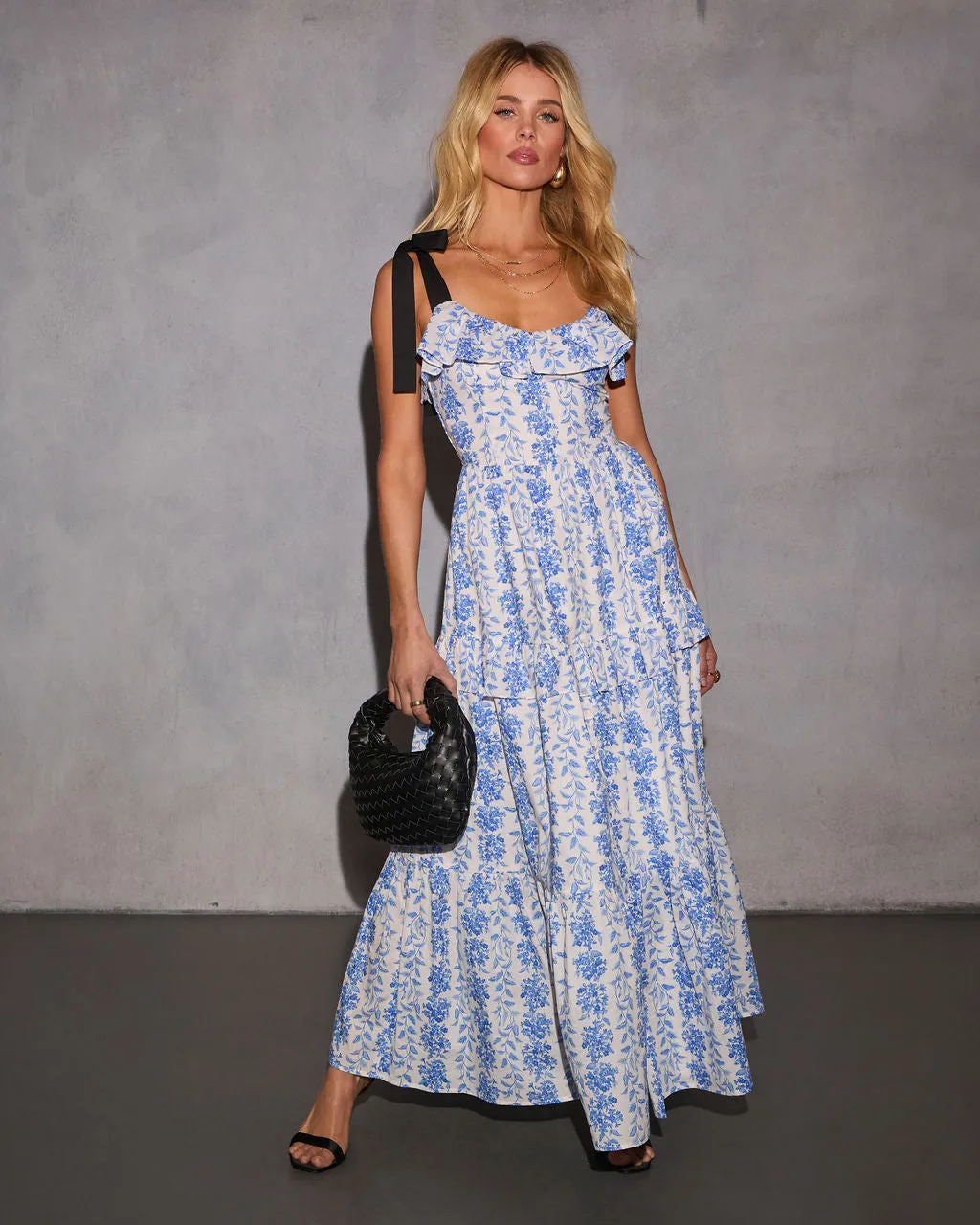 Willow Wisp Tiered Floral Maxi Dress sold by Vici product image thumbnail 5