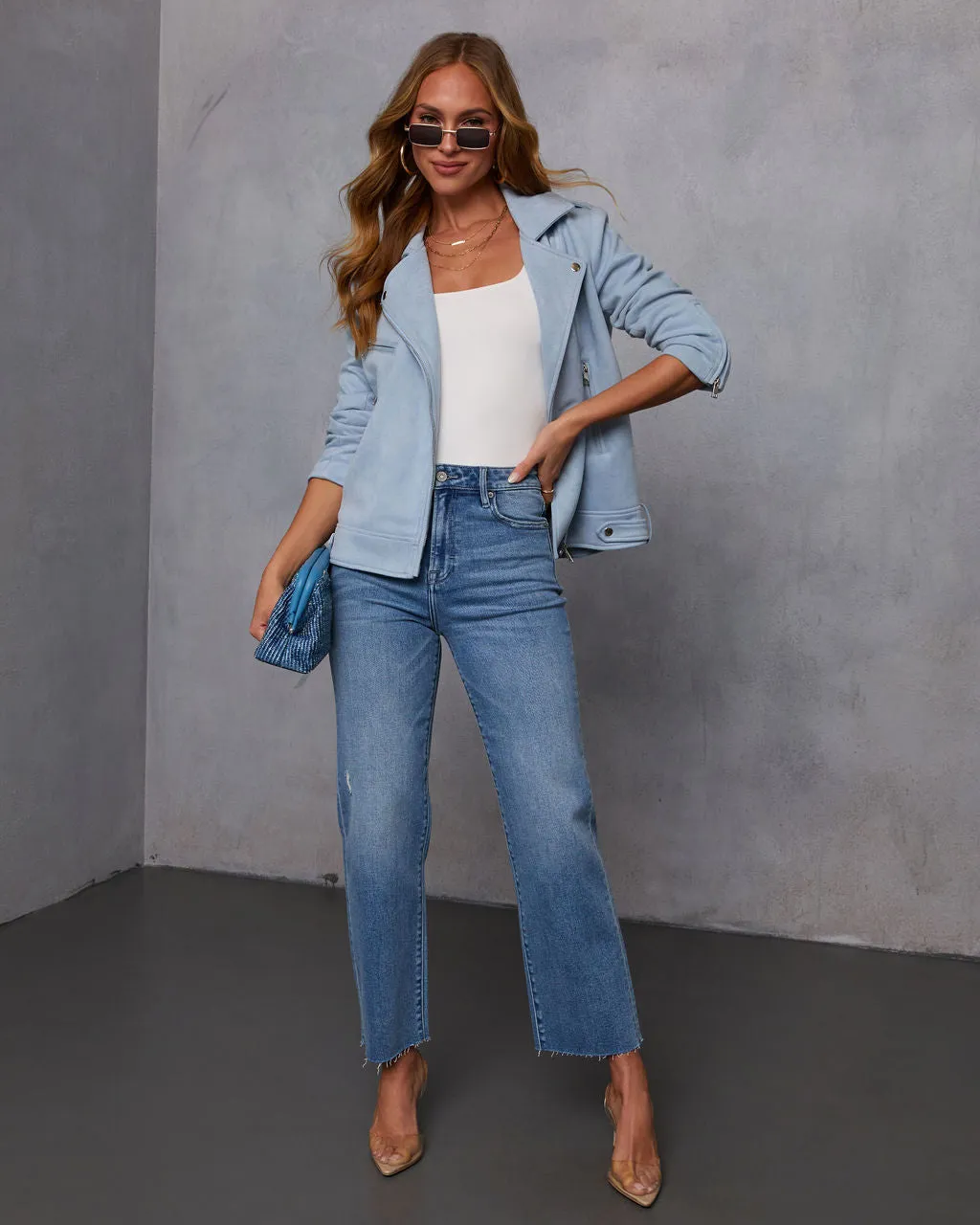 Kailyn Suede Moto Jacket sold by Vici product image thumbnail 2