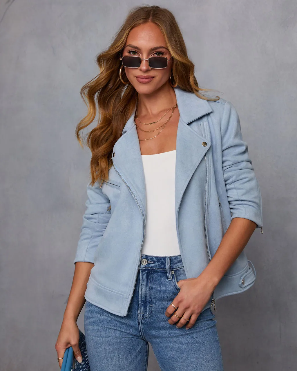 Kailyn Suede Moto Jacket sold by Vici product image thumbnail 5