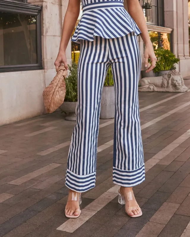 Hudson Striped Flare Pant sold by Vici